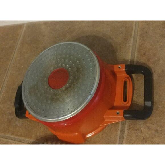 BergHOFF Virgo 11'' Long Stock Pot 7.7 Qt. Orange - Induction Cookware Nonstick - Picture 6 of 12